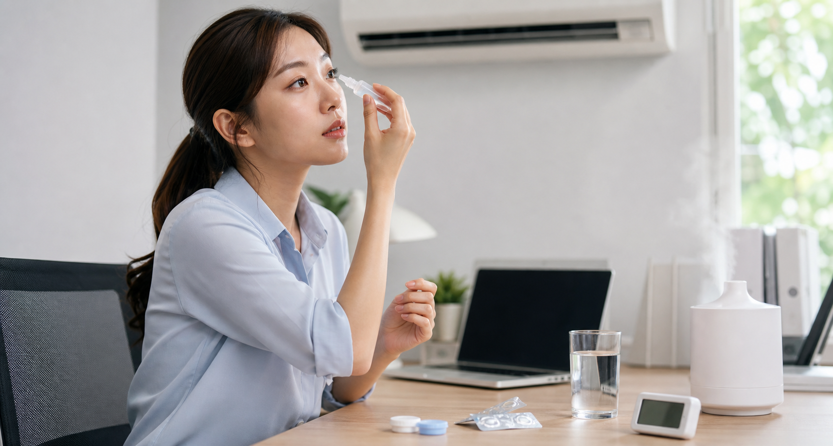 에어컨 건조 렌즈