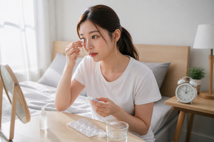 원데이 렌즈 착용시간 준수와 낮잠 시 눈 충혈 방지하는 선택법